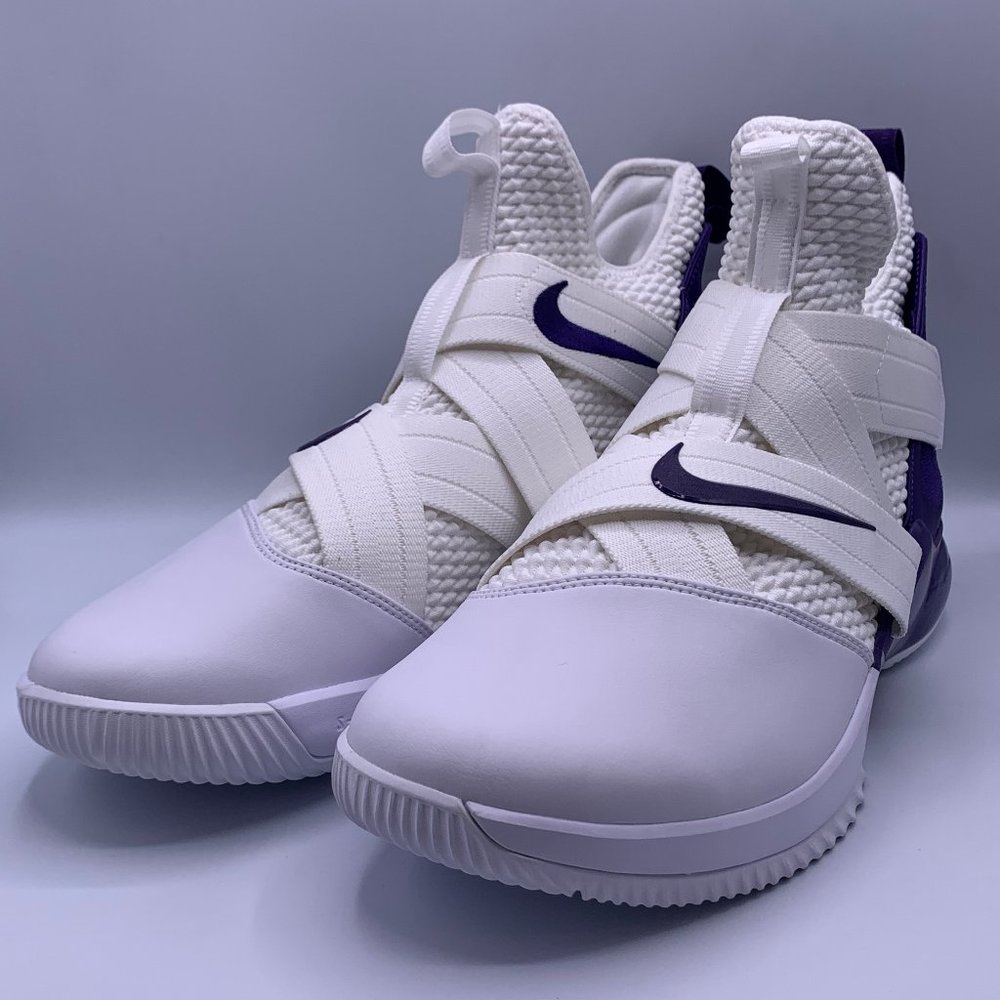 Nike Lebron Soldier XII White Purple Size 15